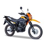 Motocicleta IGM V 200 de Otom Racing, diseñada para aventuras en todo terreno con un motor eficiente.