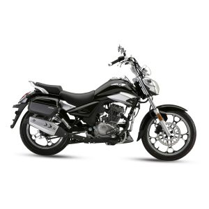 Motocicleta Haojue TR 150 de Otom Racing, diseñada para un estilo clásico, con motor de 150cc.