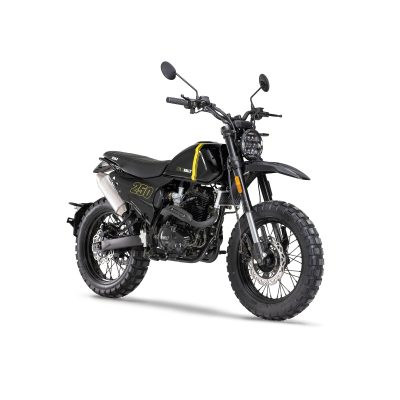 Motocicleta IGM Rally 250 de Otom Racing, diseñada para un estilo clásico, con motor de 250cc.