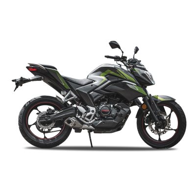 Motocicleta Loncin LX 250-15 CR5 PRO de Otom Racing, diseñada para conducción deportiva, con motor de 250cc.