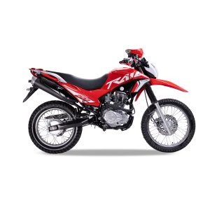 Motocicleta Motor 1 Trail 200 Sukida/SKS 200 de Otom Racing, diseñada para conducción en diversos terrenos, con motor de 200cc.