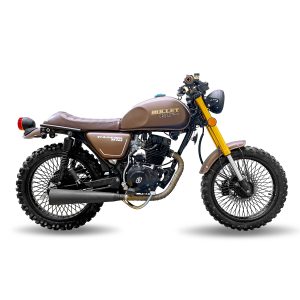 Motocicleta Thunder Bullet Cross 180 de Otom Racing, diseñada para conducción robusta, con motor de 180cc.