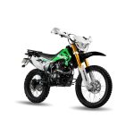 Motocicleta Thunder MIG 25 de Otom Racing, diseñada para conducción en diversos terrenos, con motor de 250cc.