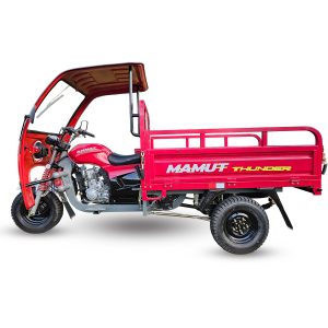 Motocarro Thunder Mamut de Otom Racing, diseñado para transporte de carga, con motor de 200cc.
