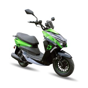 Scooter Thunder Venom M2 150 de Otom Racing, diseñada para movilidad urbana, con motor de 150cc.