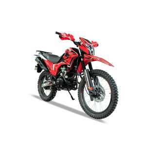 Motocicleta Tuko TK Z150 de Otom Racing, diseñada para conducción en diversos terrenos, con motor de 150cc.
