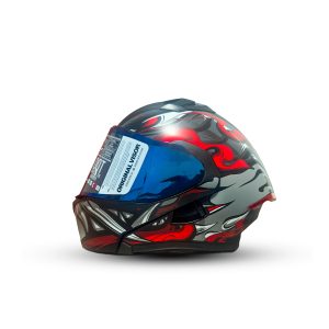 Casco HMT Abatible Speedbeast con visor iridium, diseñado para máxima protección con ventilación óptima y fácil liberación. Cuenta con cachetera removible y ajuste micrométrico para una conducción segura y cómoda.