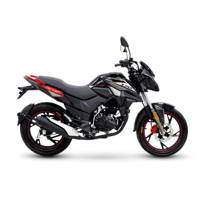 Motocicleta deportiva Shineray SE-SPARTA 170, ideal para una conducción segura y dinámica.