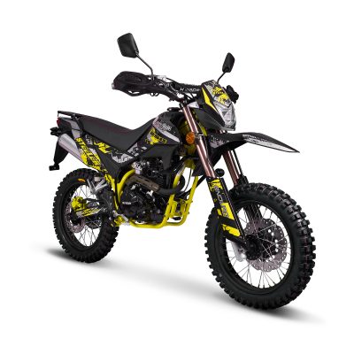 Motocicleta Shineray SE-XY250GY-18D Steeler, perfecta para aventuras todoterreno.